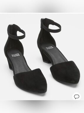 Eileen Fisher Just Suede Ankle-Strap Pump size 8.5